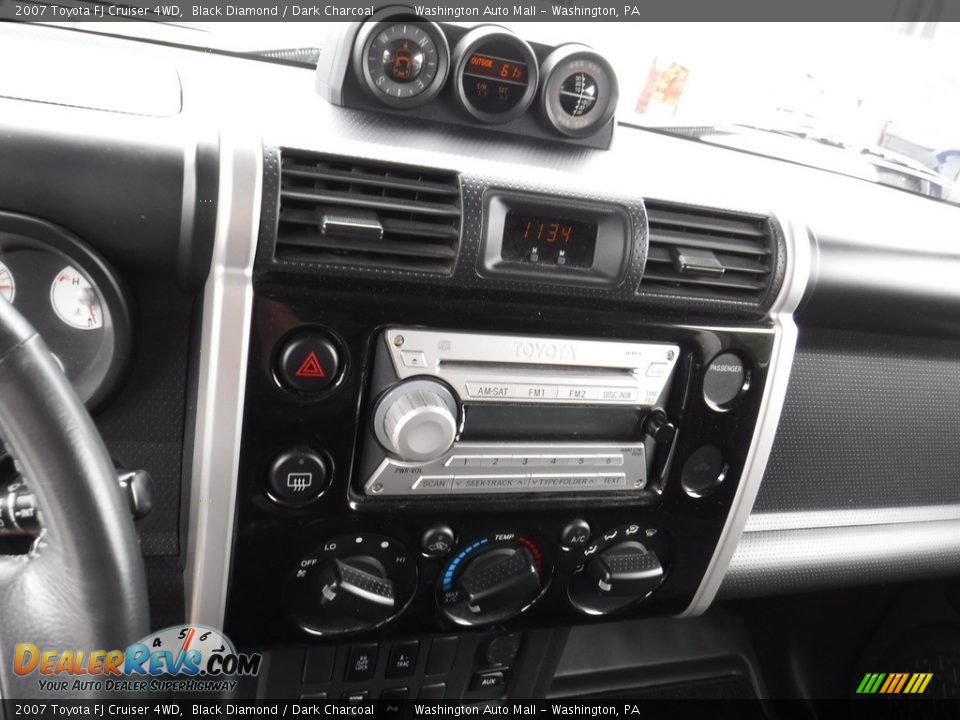 2007 Toyota FJ Cruiser 4WD Black Diamond / Dark Charcoal Photo #16