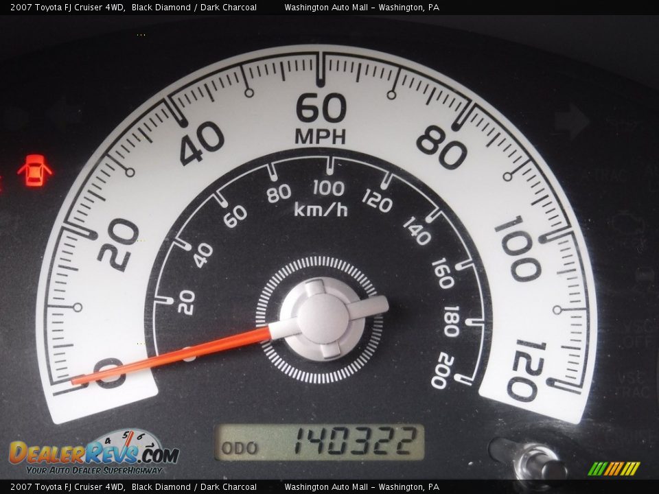 2007 Toyota FJ Cruiser 4WD Black Diamond / Dark Charcoal Photo #25