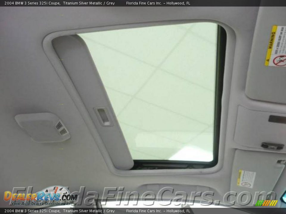 2004 BMW 3 Series 325i Coupe Titanium Silver Metallic / Grey Photo #18