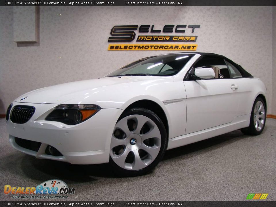 2007 Bmw 650i coupe white #4