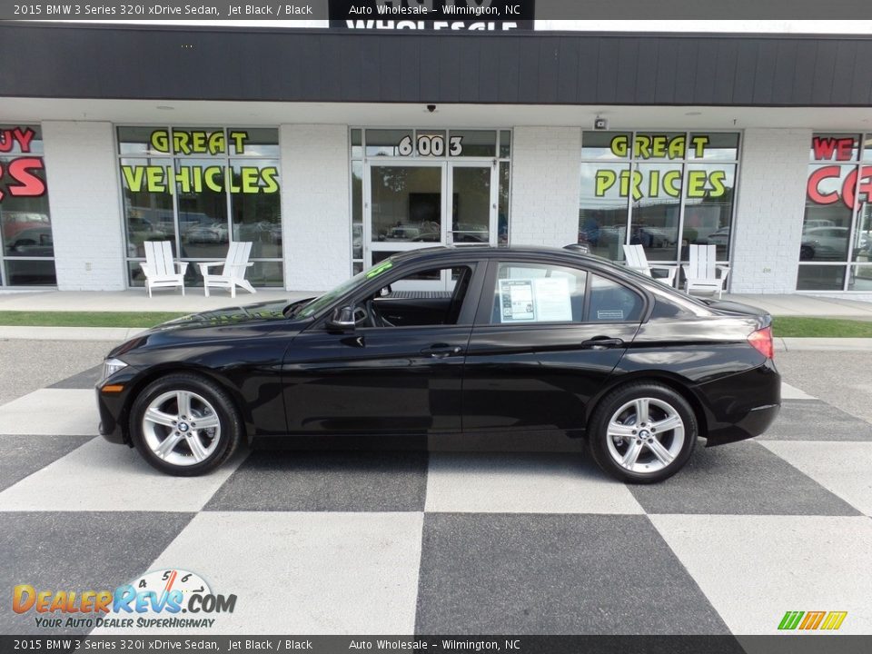 2015 BMW 3 Series 320i xDrive Sedan Jet Black / Black Photo #1
