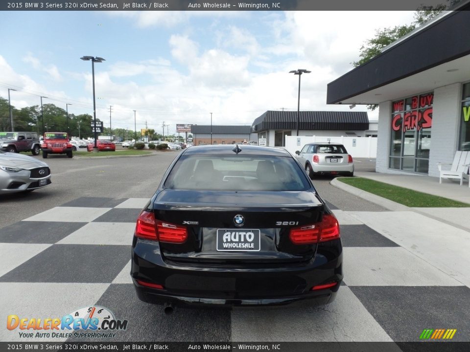 2015 BMW 3 Series 320i xDrive Sedan Jet Black / Black Photo #4