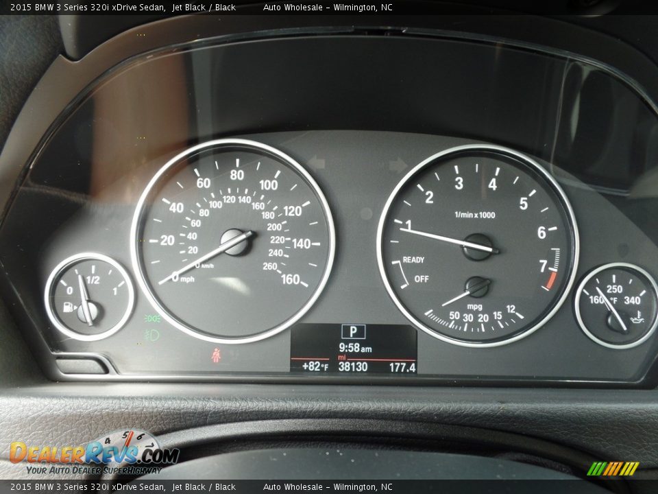 2015 BMW 3 Series 320i xDrive Sedan Jet Black / Black Photo #17