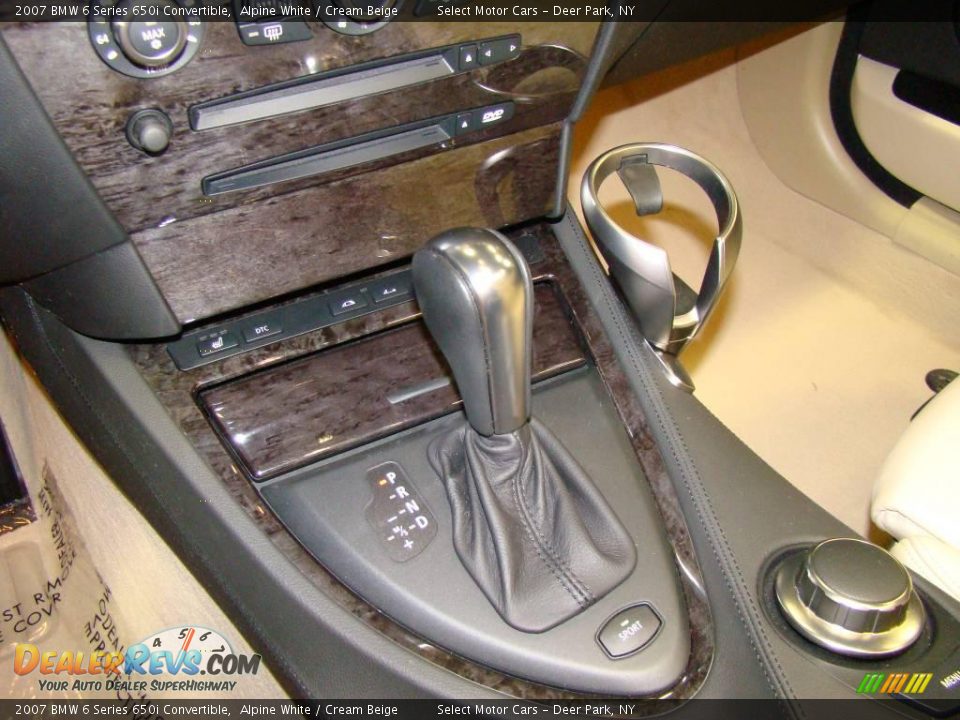 2007 BMW 6 Series 650i Convertible Alpine White / Cream Beige Photo #10