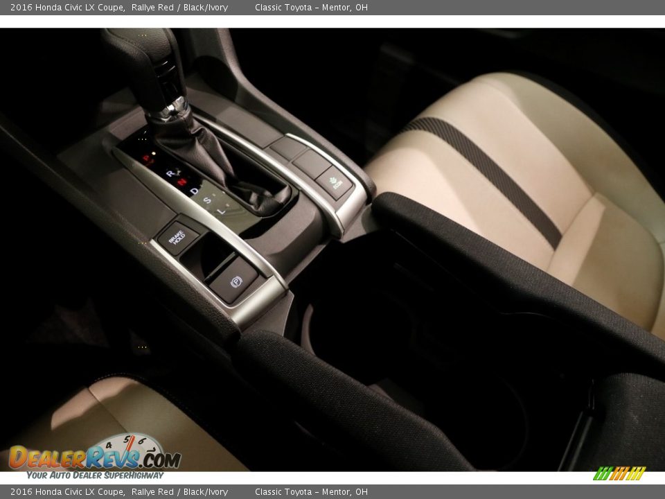 2016 Honda Civic LX Coupe Rallye Red / Black/Ivory Photo #11