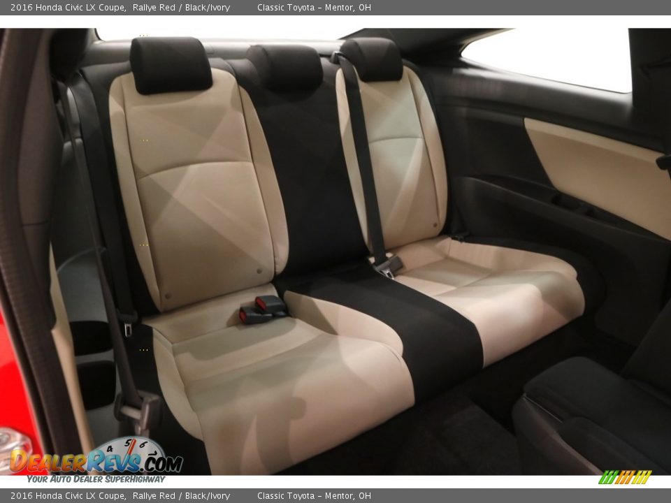 2016 Honda Civic LX Coupe Rallye Red / Black/Ivory Photo #14