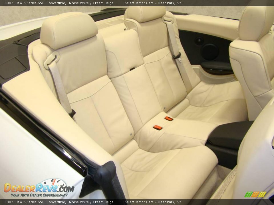 2007 BMW 6 Series 650i Convertible Alpine White / Cream Beige Photo #12
