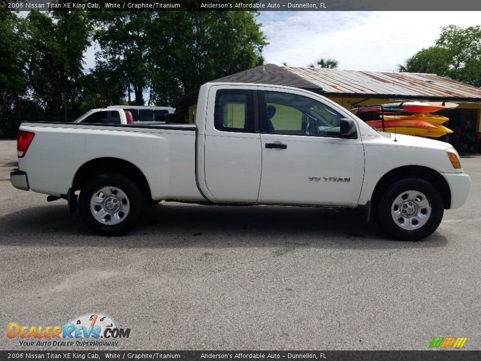 2006 Nissan Titan XE King Cab White / Graphite/Titanium Photo #2