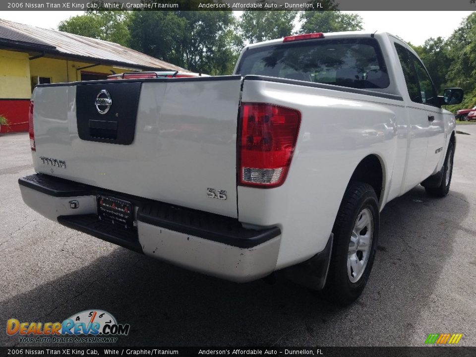 2006 Nissan Titan XE King Cab White / Graphite/Titanium Photo #3