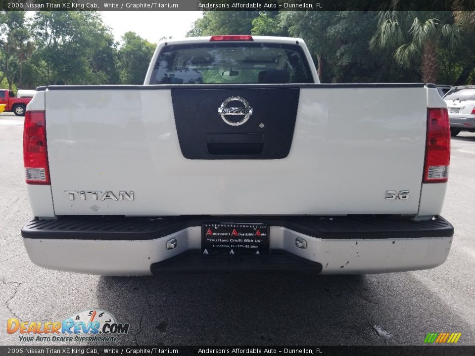 2006 Nissan Titan XE King Cab White / Graphite/Titanium Photo #4
