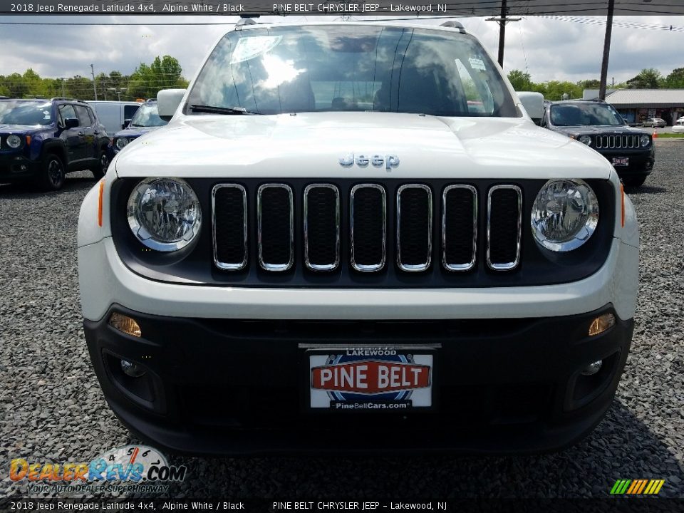 2018 Jeep Renegade Latitude 4x4 Alpine White / Black Photo #2
