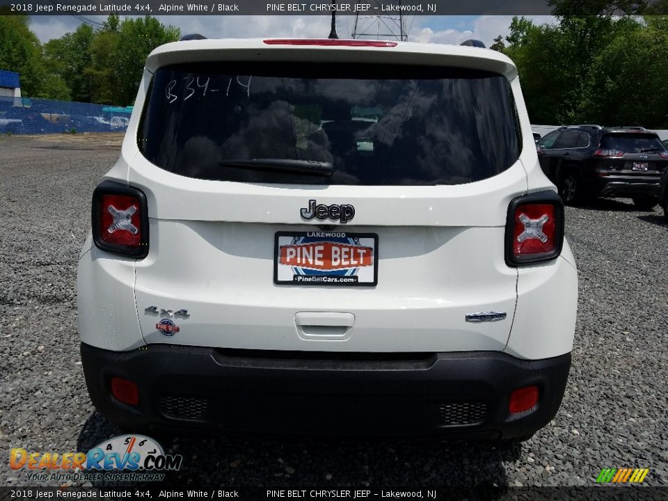 2018 Jeep Renegade Latitude 4x4 Alpine White / Black Photo #5