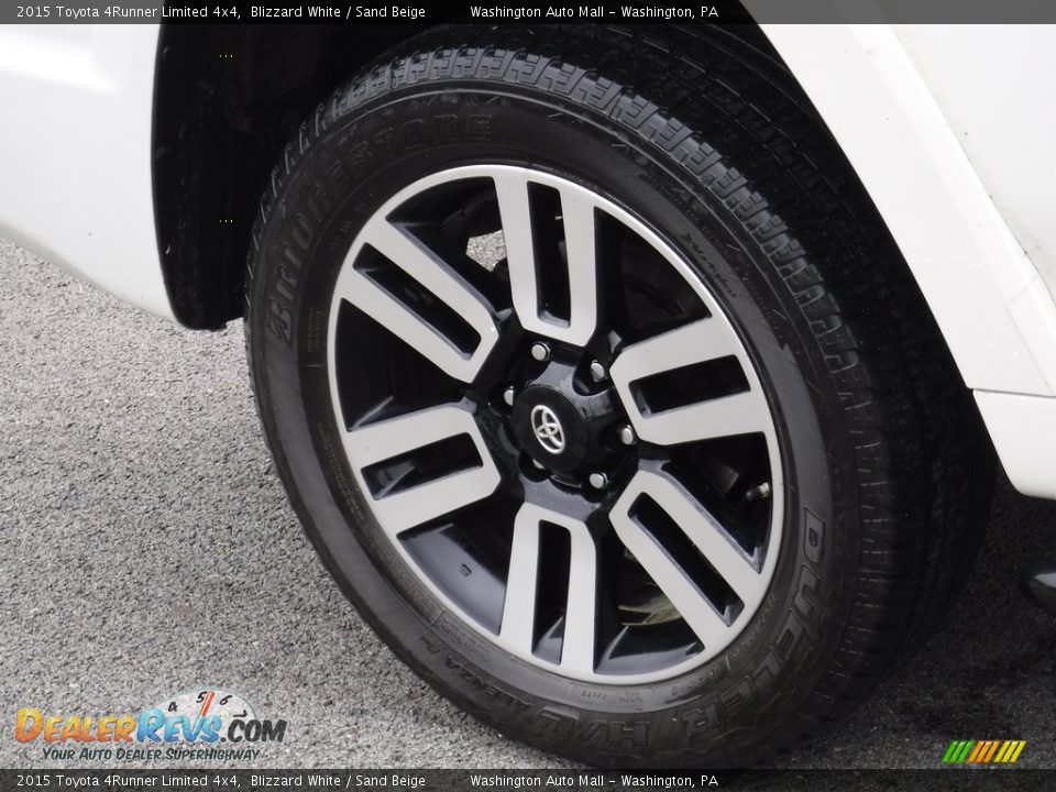 2015 Toyota 4Runner Limited 4x4 Blizzard White / Sand Beige Photo #3