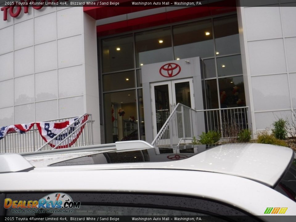 2015 Toyota 4Runner Limited 4x4 Blizzard White / Sand Beige Photo #5