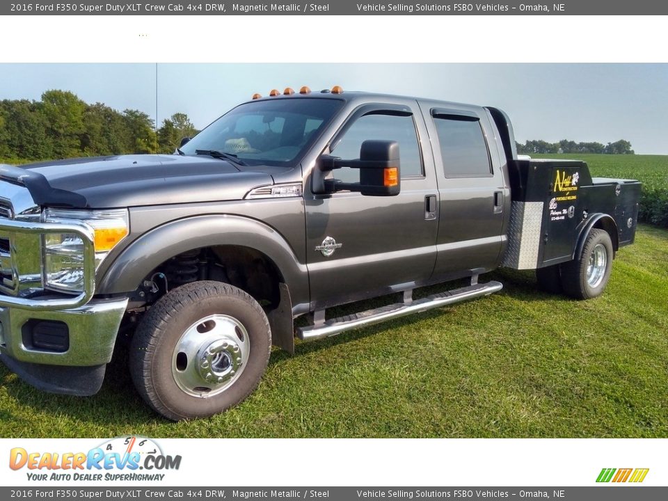 2016 Ford F350 Super Duty XLT Crew Cab 4x4 DRW Magnetic Metallic / Steel Photo #1