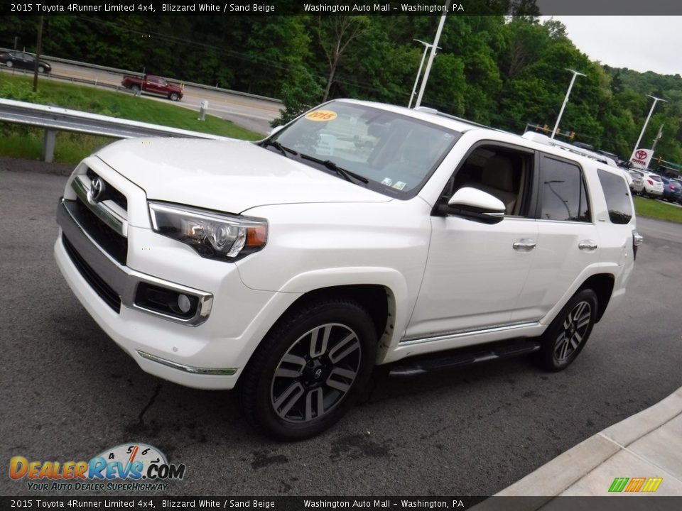 2015 Toyota 4Runner Limited 4x4 Blizzard White / Sand Beige Photo #7
