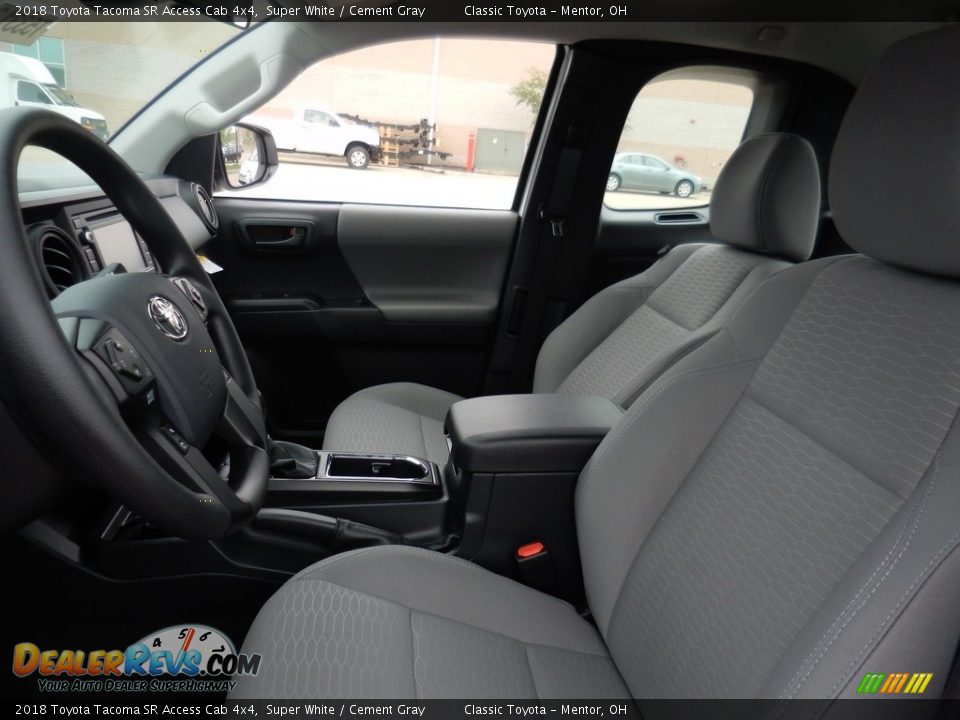 2018 Toyota Tacoma SR Access Cab 4x4 Super White / Cement Gray Photo #3