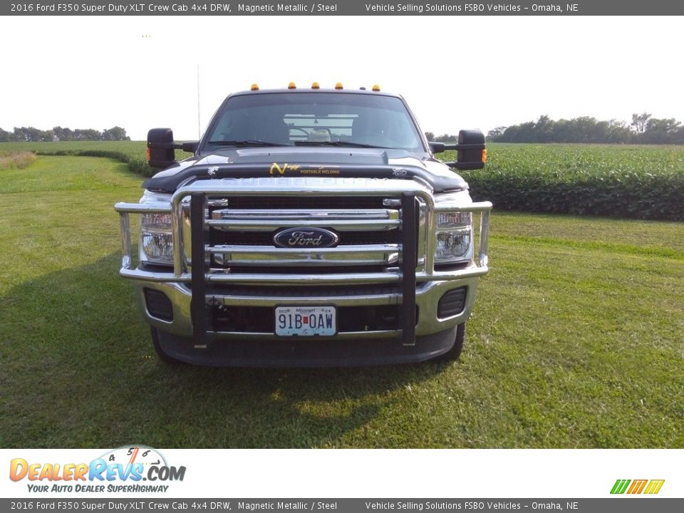 2016 Ford F350 Super Duty XLT Crew Cab 4x4 DRW Magnetic Metallic / Steel Photo #9