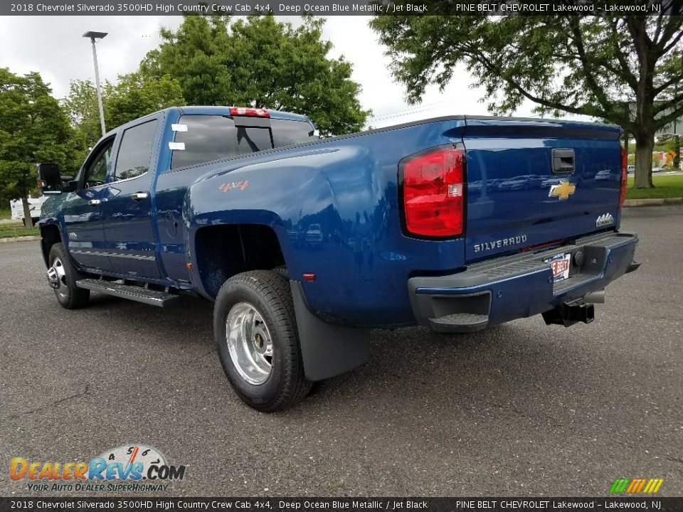 2018 Chevrolet Silverado 3500HD High Country Crew Cab 4x4 Deep Ocean Blue Metallic / Jet Black Photo #4