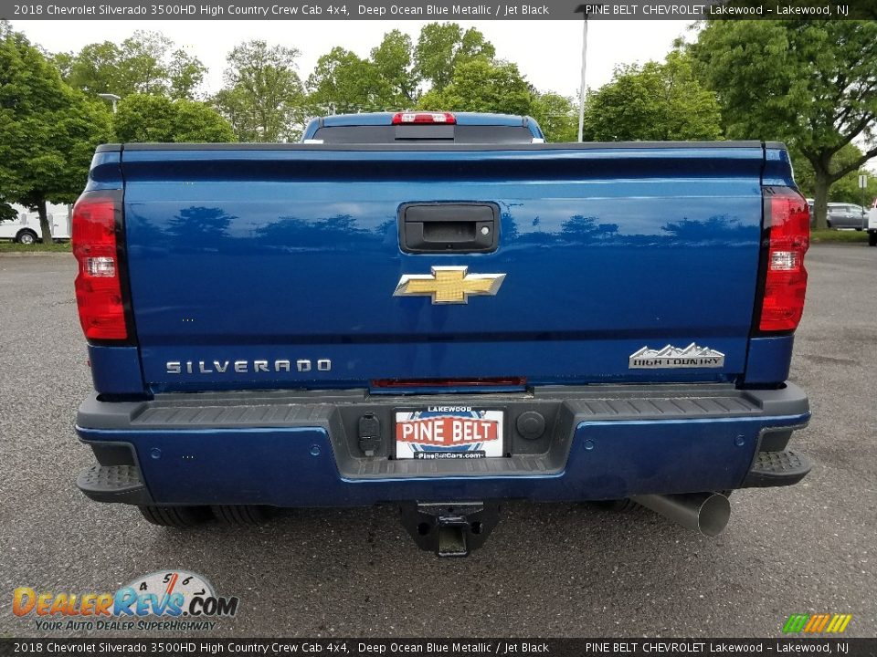 2018 Chevrolet Silverado 3500HD High Country Crew Cab 4x4 Deep Ocean Blue Metallic / Jet Black Photo #5
