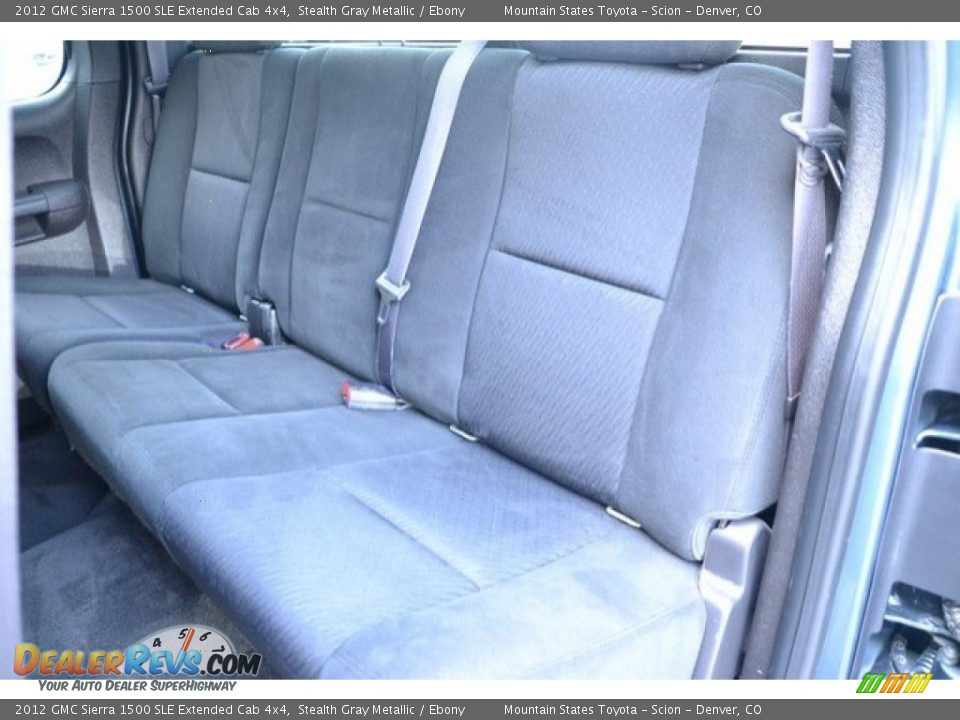 2012 GMC Sierra 1500 SLE Extended Cab 4x4 Stealth Gray Metallic / Ebony Photo #22
