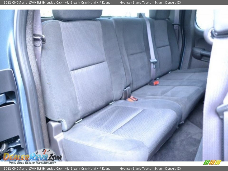 2012 GMC Sierra 1500 SLE Extended Cab 4x4 Stealth Gray Metallic / Ebony Photo #23