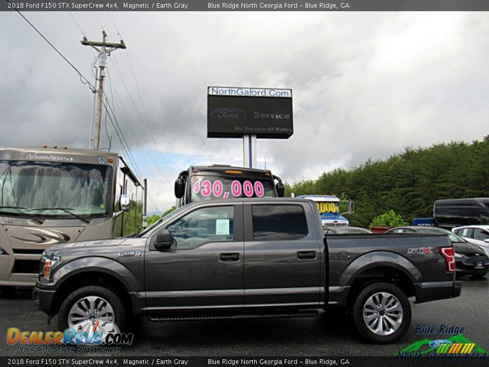 2018 Ford F150 STX SuperCrew 4x4 Magnetic / Earth Gray Photo #2