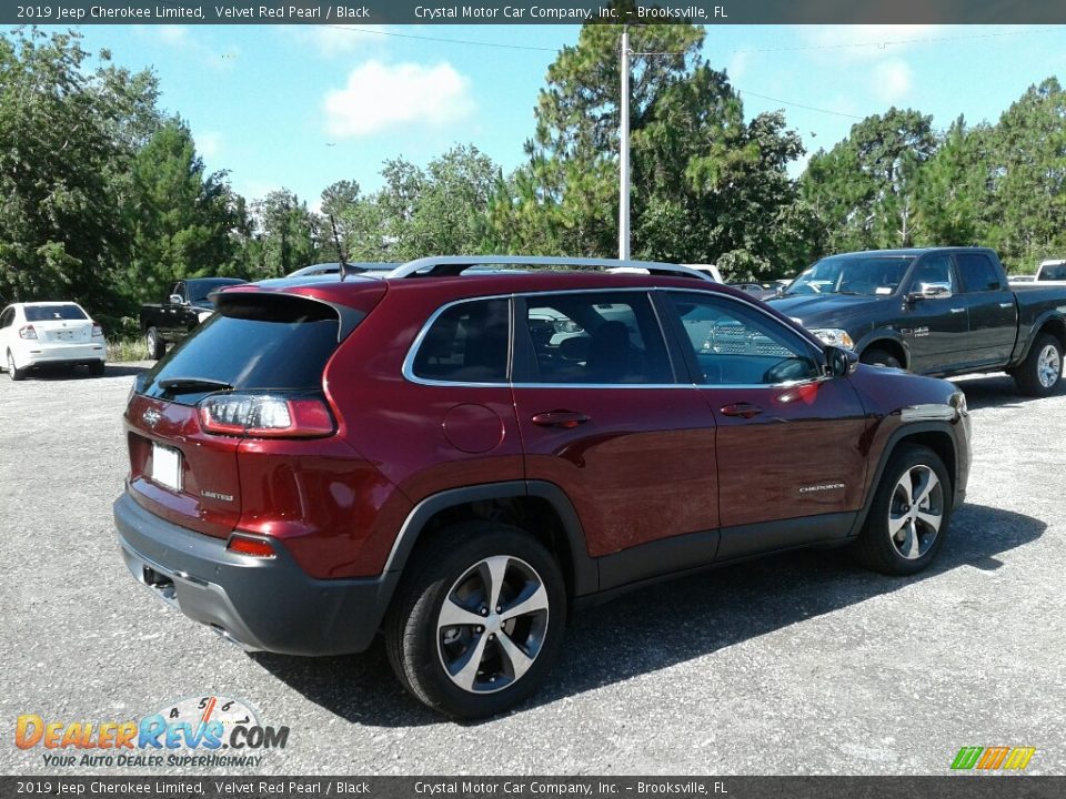 2019 Jeep Cherokee Limited Velvet Red Pearl / Black Photo #5