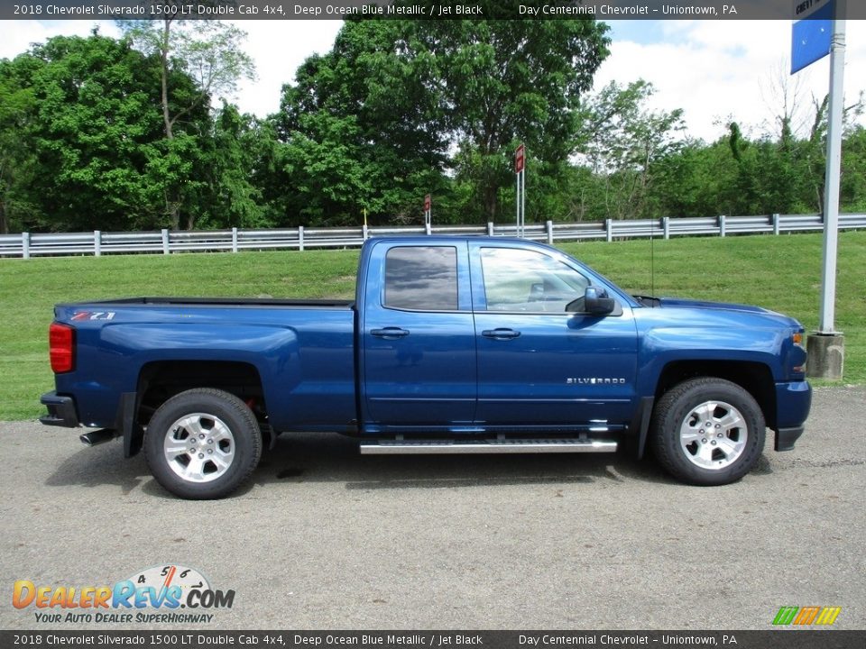 2018 Chevrolet Silverado 1500 LT Double Cab 4x4 Deep Ocean Blue Metallic / Jet Black Photo #2
