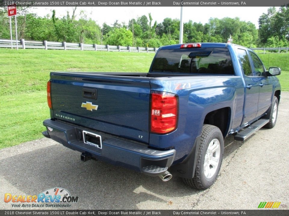 2018 Chevrolet Silverado 1500 LT Double Cab 4x4 Deep Ocean Blue Metallic / Jet Black Photo #3