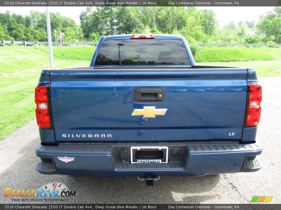 2018 Chevrolet Silverado 1500 LT Double Cab 4x4 Deep Ocean Blue Metallic / Jet Black Photo #4