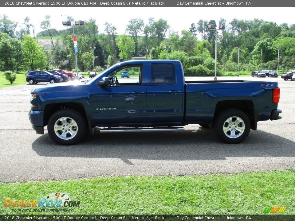 2018 Chevrolet Silverado 1500 LT Double Cab 4x4 Deep Ocean Blue Metallic / Jet Black Photo #9