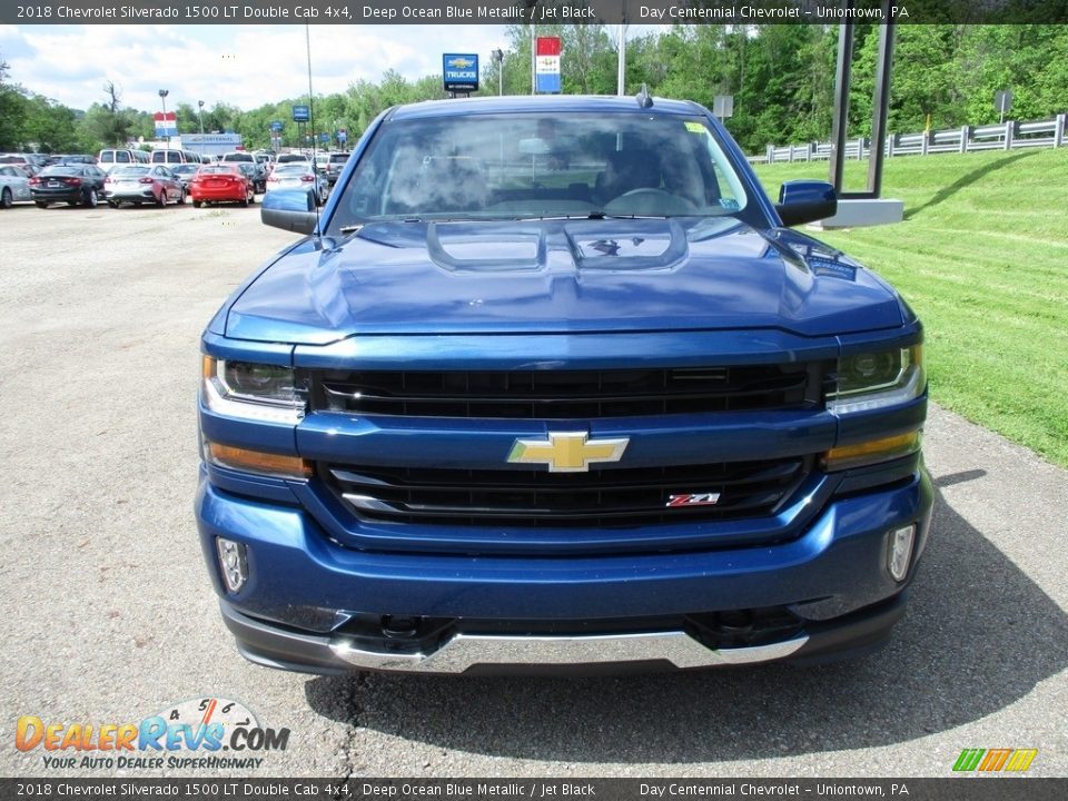 2018 Chevrolet Silverado 1500 LT Double Cab 4x4 Deep Ocean Blue Metallic / Jet Black Photo #10