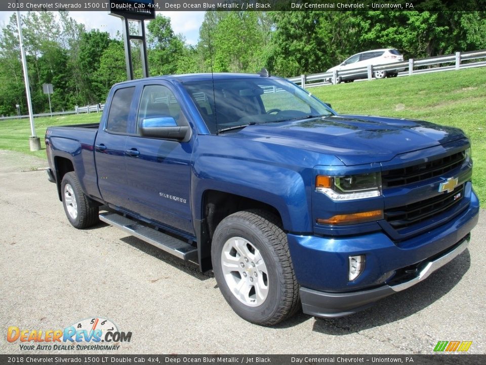 2018 Chevrolet Silverado 1500 LT Double Cab 4x4 Deep Ocean Blue Metallic / Jet Black Photo #11