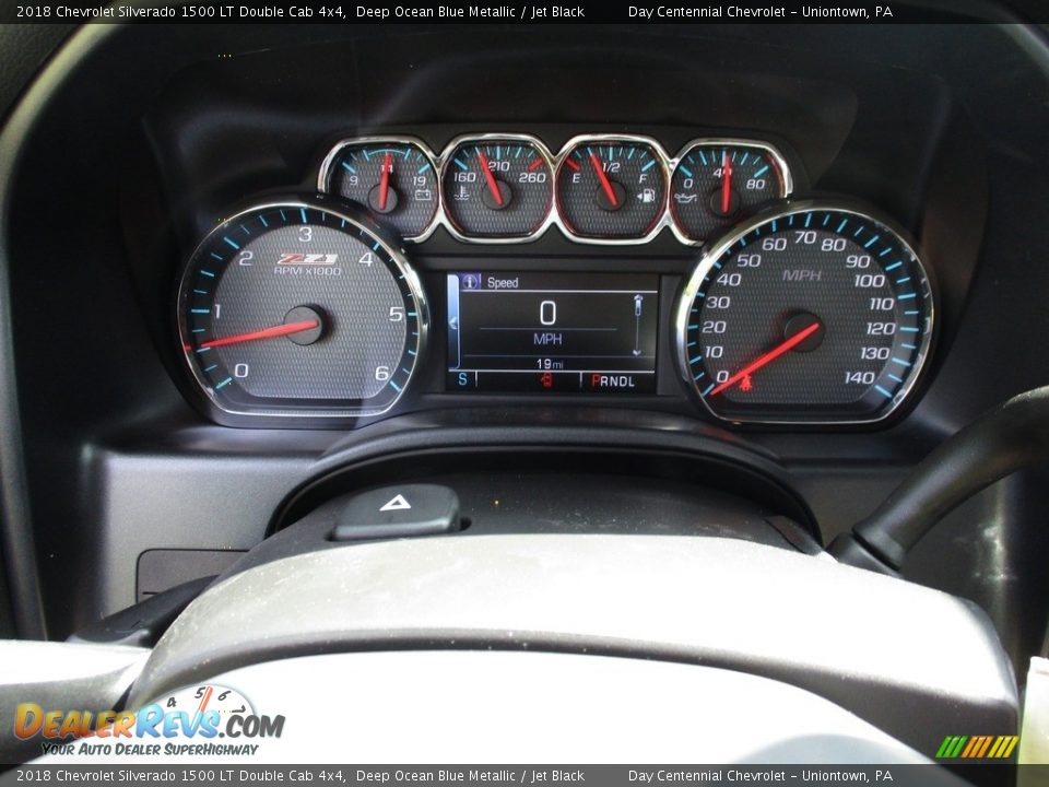 2018 Chevrolet Silverado 1500 LT Double Cab 4x4 Deep Ocean Blue Metallic / Jet Black Photo #12