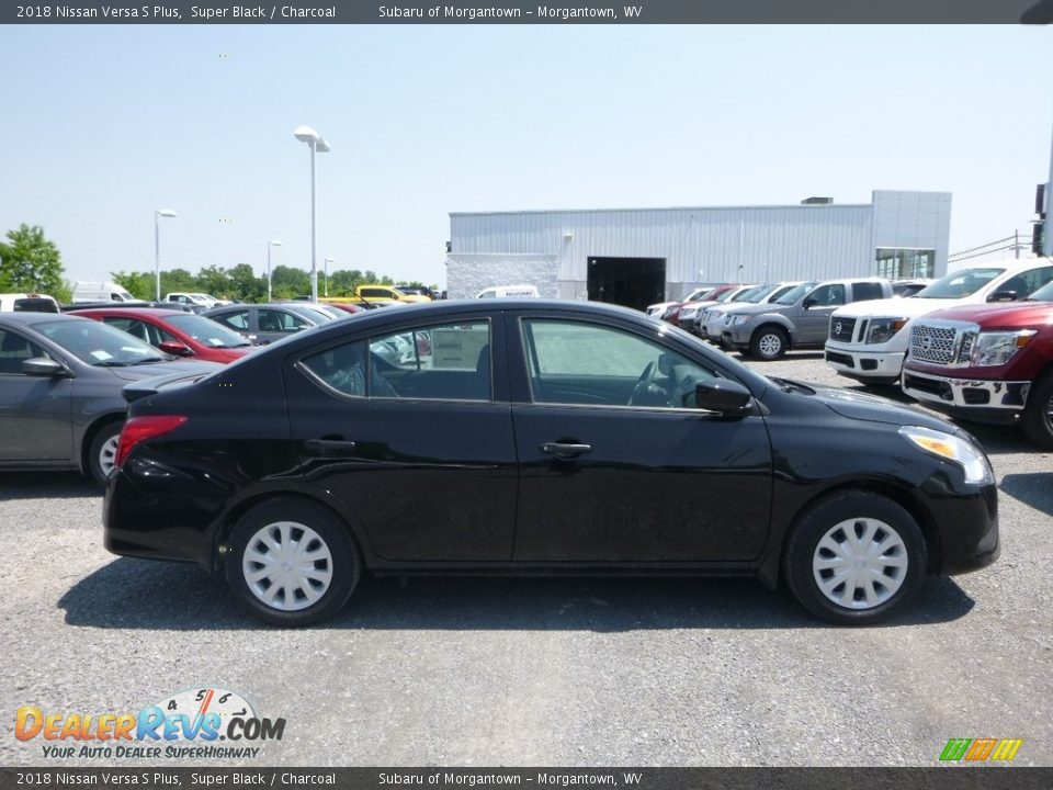 2018 Nissan Versa S Plus Super Black / Charcoal Photo #3