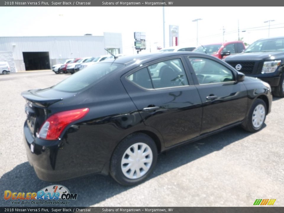 2018 Nissan Versa S Plus Super Black / Charcoal Photo #4