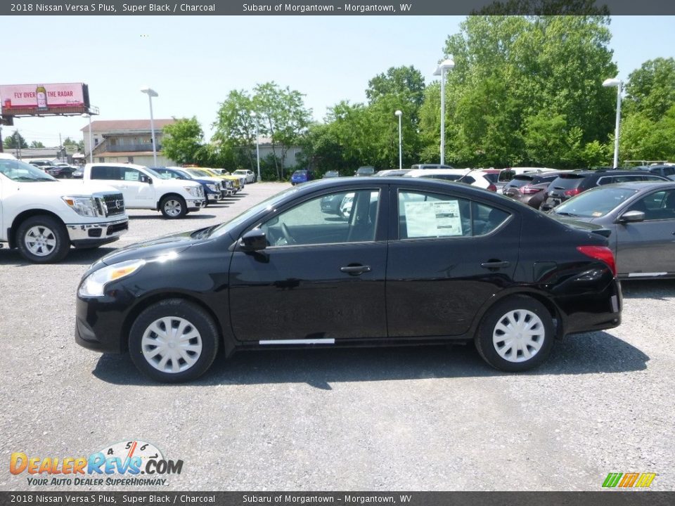 2018 Nissan Versa S Plus Super Black / Charcoal Photo #7