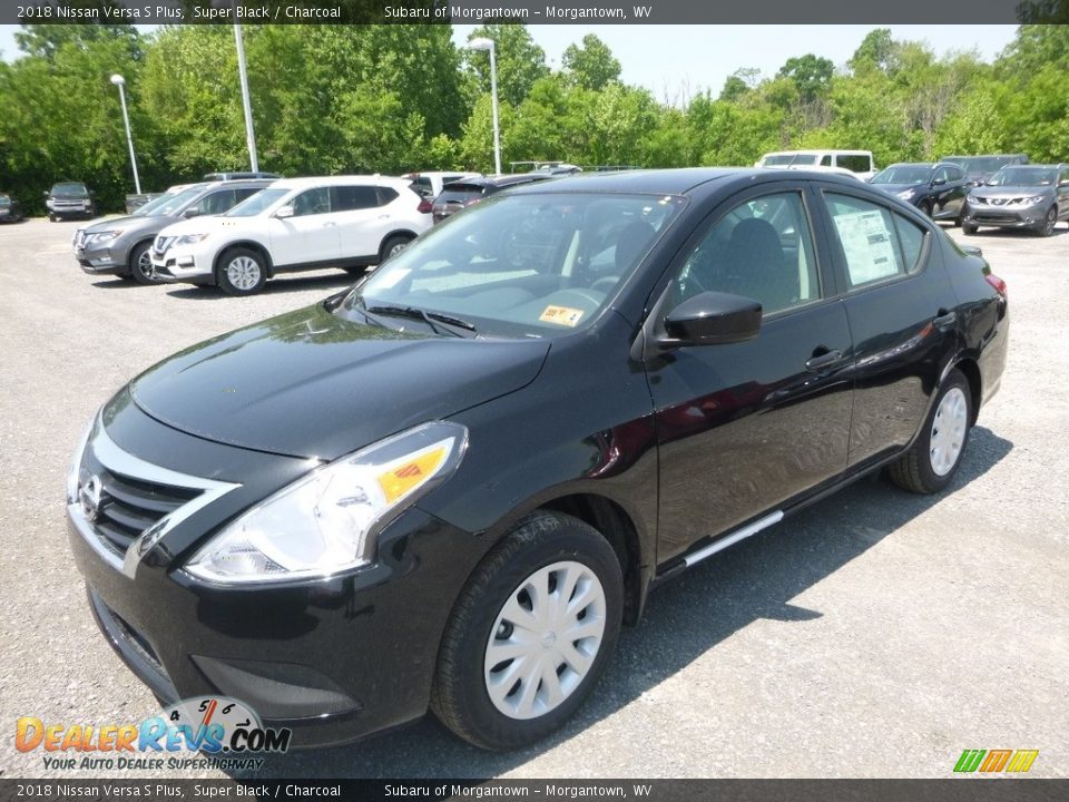 2018 Nissan Versa S Plus Super Black / Charcoal Photo #8