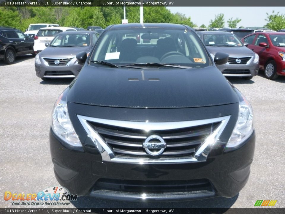 2018 Nissan Versa S Plus Super Black / Charcoal Photo #9