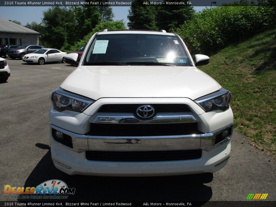 2016 Toyota 4Runner Limited 4x4 Blizzard White Pearl / Limited Redwood Photo #8