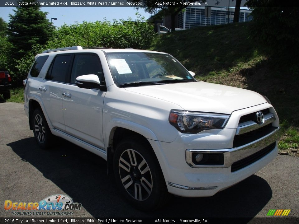 2016 Toyota 4Runner Limited 4x4 Blizzard White Pearl / Limited Redwood Photo #9