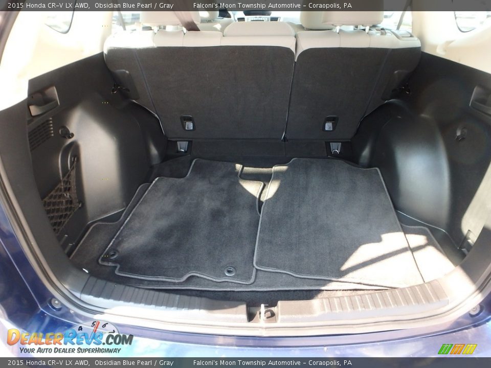 2015 Honda CR-V LX AWD Obsidian Blue Pearl / Gray Photo #5