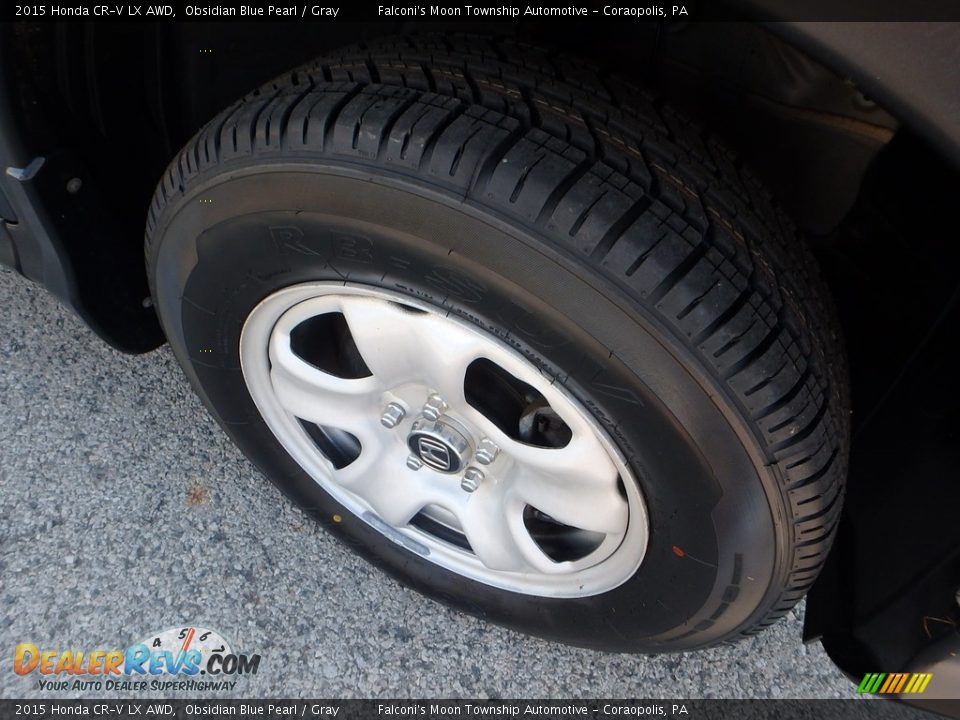 2015 Honda CR-V LX AWD Obsidian Blue Pearl / Gray Photo #10