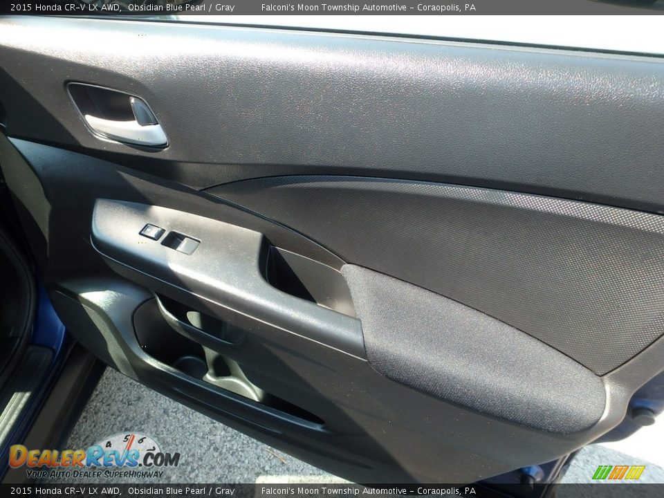 2015 Honda CR-V LX AWD Obsidian Blue Pearl / Gray Photo #13