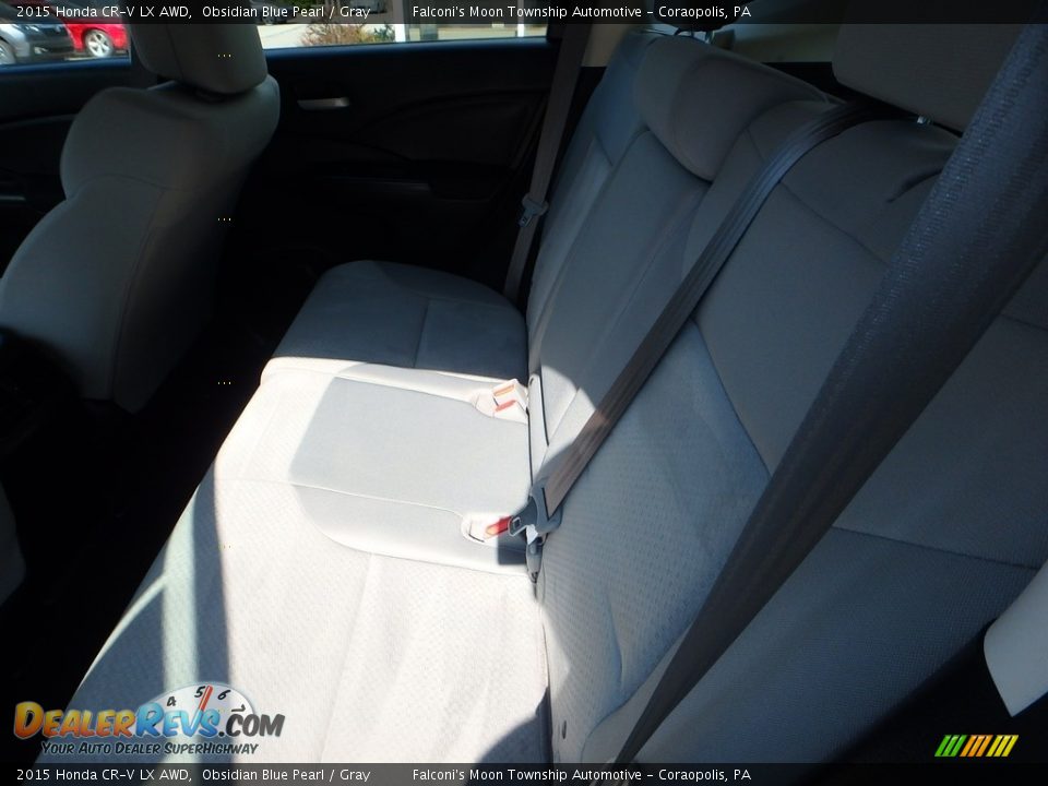 2015 Honda CR-V LX AWD Obsidian Blue Pearl / Gray Photo #17