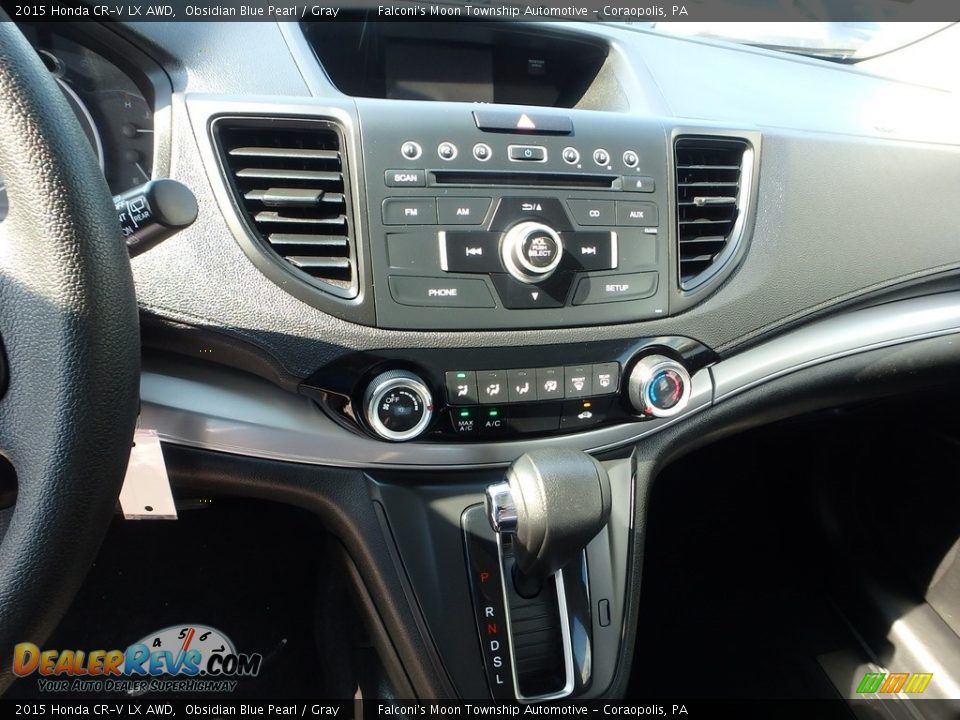 2015 Honda CR-V LX AWD Obsidian Blue Pearl / Gray Photo #22