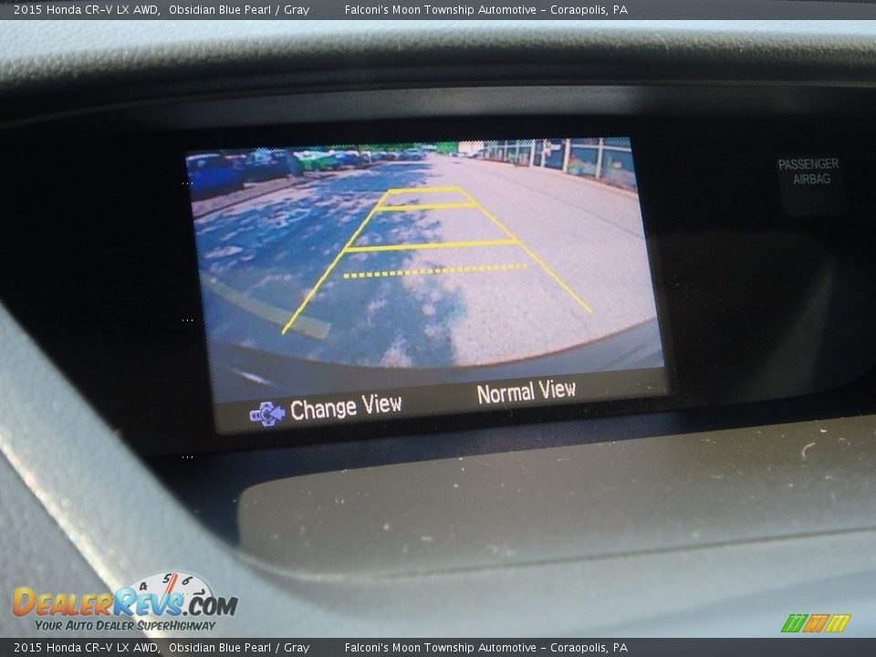 2015 Honda CR-V LX AWD Obsidian Blue Pearl / Gray Photo #25
