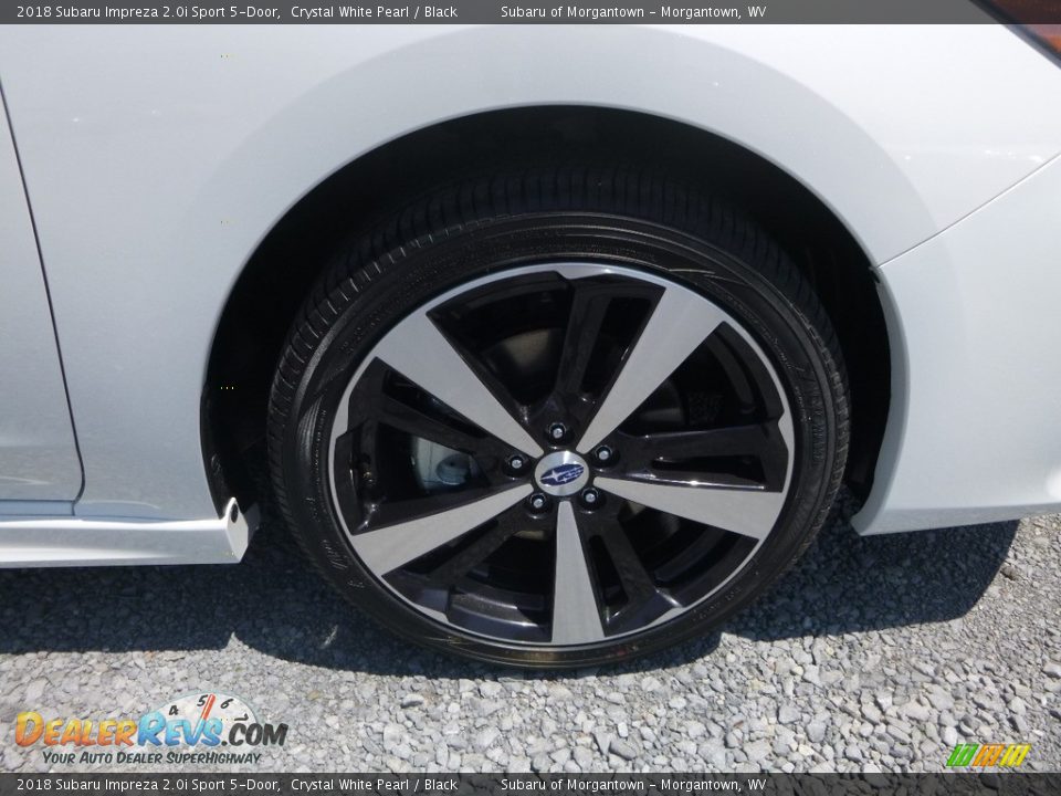 2018 Subaru Impreza 2.0i Sport 5-Door Crystal White Pearl / Black Photo #2