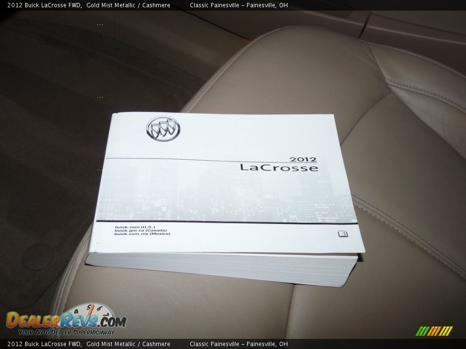 2012 Buick LaCrosse FWD Gold Mist Metallic / Cashmere Photo #16